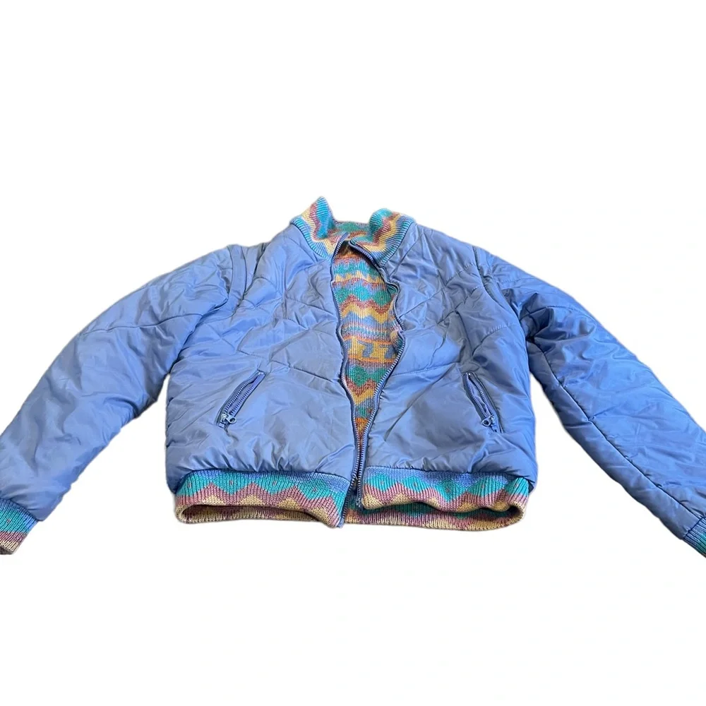 Vintage Andy John’s Reversible southwestern sweater jacket and vest 4 in 1 large